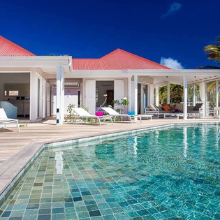 Villa Pool at WV NOC, Mont Jean, St. Barthelemy