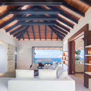 Living Room at WV LER, Colombier, St. Barthelemy
