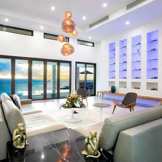 Living Room at PIE BLV, Pelican Key, St. Martin