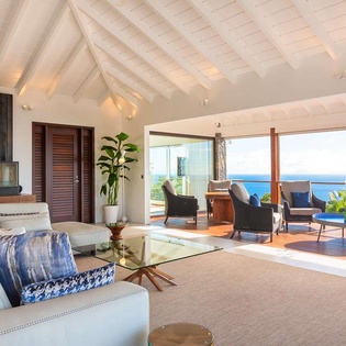 Living Room at WV MER, Gouverneur, St. Barthelemy