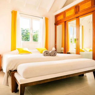 Bedroom at WV TAN, Colombier, St. Barthelemy