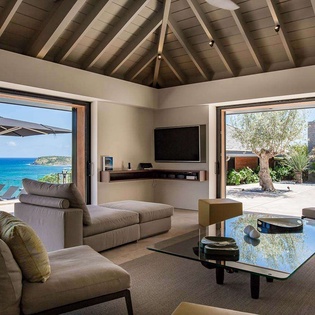Living Room at WV BLK, Marigot, St. Barthelemy