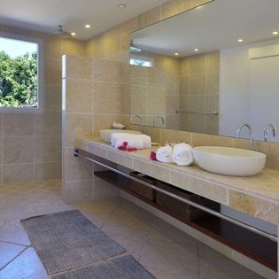 Bathroom at WV ALW, Colombier, St. Barthelemy