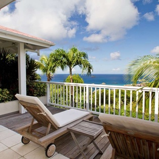 Deck at WV AMI, Lurin, St. Barthelemy