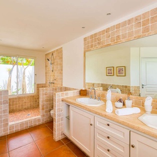 Bathroom at SXM LOT, Hillside/Terres Basses, St. Martin