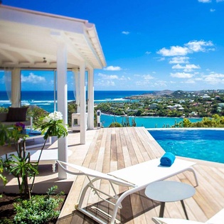 Deck at WV NOC, Mont Jean, St. Barthelemy