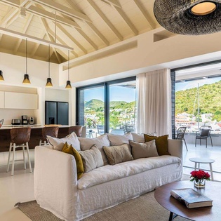 Living Room at WV PTG, Gustavia, St. Barthelemy