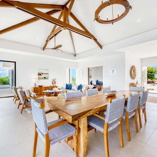Dining Room at PIE AMA, Hillside/Baie Rouge, St. Martin