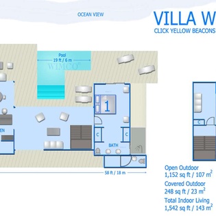 Floorplan of WV IDS, Pointe Milou, St. Barthelemy