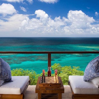 Patio at NEC GRH, Necker Island, Necker