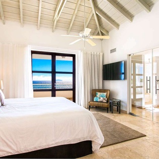 Bedroom at PIE FAR, Beachfront/Cupecoy, St. Martin