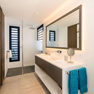 Bathroom at WV DAD, Lorient, St. Barthelemy