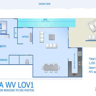 Floorplan of WV LOV1, Pointe Milou, St. Barthelemy