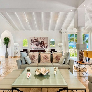 Living Room at SXM LVB, Beach Side/Baie Rouge, St. Martin