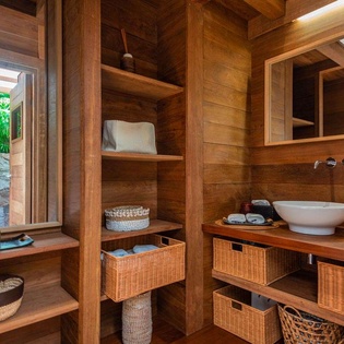 Bathroom at WV BAY, Pointe Milou, St. Barthelemy