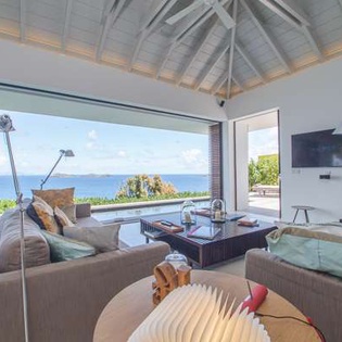 Living Room at WV LOV1, Pointe Milou, St. Barthelemy