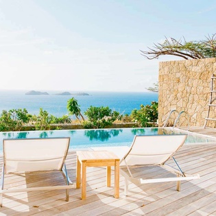 Deck at WV MRI, Camaruche, St. Barthelemy