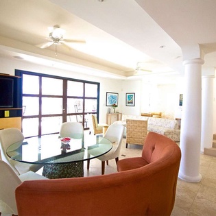 Dining Room at PIE BAH, Beachfront/Cupecoy, St. Martin