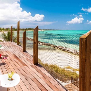 Deck at PL SLS, Thompson Cove, Turks & Caicos