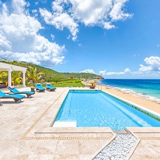 Villa Pool at SXM LVB, Beach Side/Baie Rouge, St. Martin