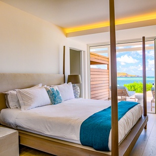 Bedroom at WV BLE, Grand Cul de Sac, St. Barthelemy