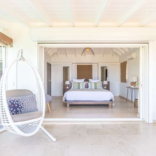 Bedroom at WV ISI, St. Jean, St. Barthelemy