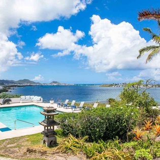 Villa Pool at PIE LIB, Beach Side/Baie Rouge, St. Martin