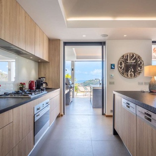Kitchen at WV BST, Lurin, St. Barthelemy