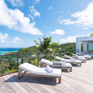 Deck at WV ECL, Camaruche, St. Barthelemy