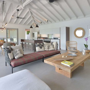 Living Room at WV ABR, Anse des Cayes, St. Barthelemy