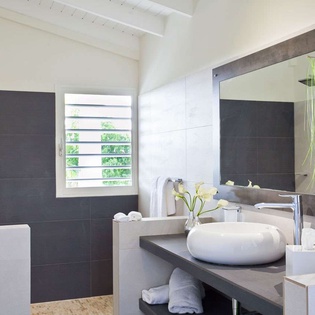 Bathroom at SXM GSL, Hillside/Terres Basses, St. Martin