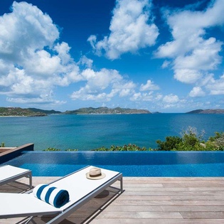 Terrace at WV VPM, Pointe Milou, St. Barthelemy