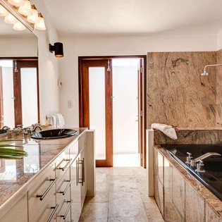 Bathroom at AXA WAV, Shoal Bay East, Anguilla