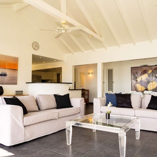 Living Room at WV AUS, Pointe Milou, St. Barthelemy