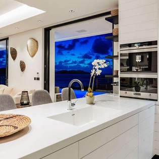 Kitchen at WV TAR, Camaruche, St. Barthelemy
