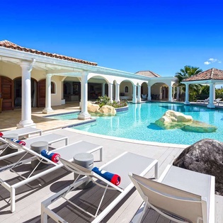 Patio at PIE LAS, Simpson Bay Lagoon, St. Martin