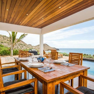 Terrace at WV ATO, Toiny, St. Barthelemy