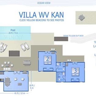 Floorplan of WV KAN, Colombier, St. Barthelemy