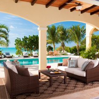 Terrace at IE MIR, Sapodilla Bay, Turks & Caicos