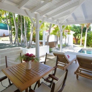 Terrace at WV KRL, St. Jean, St. Barthelemy