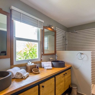 Bathroom at WV SUN, Petit Cul de Sac, St. Barthelemy