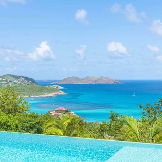 The view from WV ISI, St. Jean, St. Barthelemy
