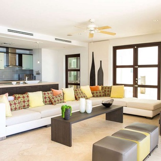 Living Room at PIE FAR, Beachfront/Cupecoy, St. Martin