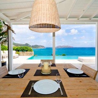 Dining Room at WV BBS, St. Jean, St. Barthelemy