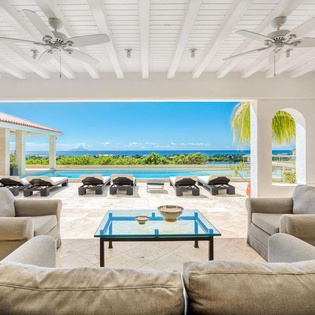 Living Room at SXM SUD, Hillside/Terres Basses, St. Martin