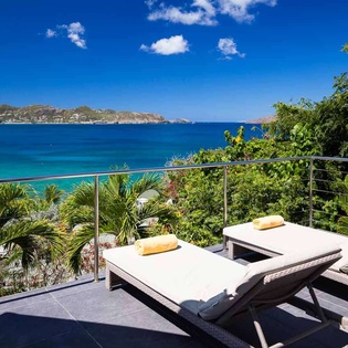 Deck at WV AUS, Pointe Milou, St. Barthelemy