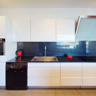 Kitchen at WV ITA, Lorient, St. Barthelemy