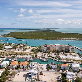 Aerial photo of TC SUG, Leeward, Turks & Caicos
