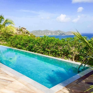 Villa Pool at WV MRI, Camaruche, St. Barthelemy