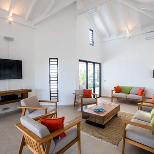 Living Room at SXM LAS, Hillside/Terres Basses, St. Martin